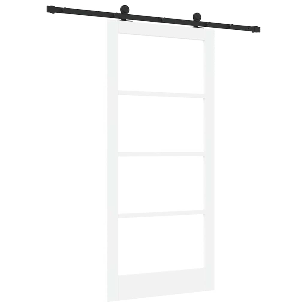Porta scorrevole ORKDAL Bianco e Nero 93 x 202 cm | homemem39