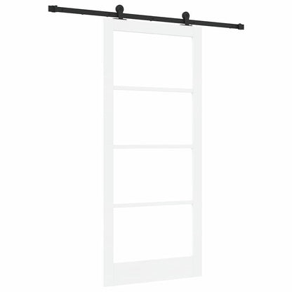 Porta scorrevole ORKDAL Bianco e Nero 93 x 211 cm | homemem39