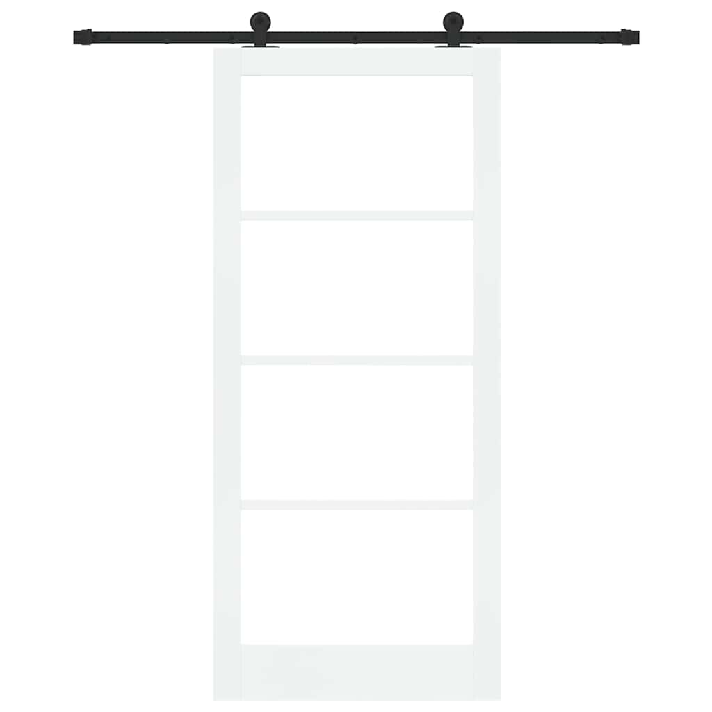 Porta scorrevole ORKDAL Bianco e Nero 93 x 211 cm | homemem39
