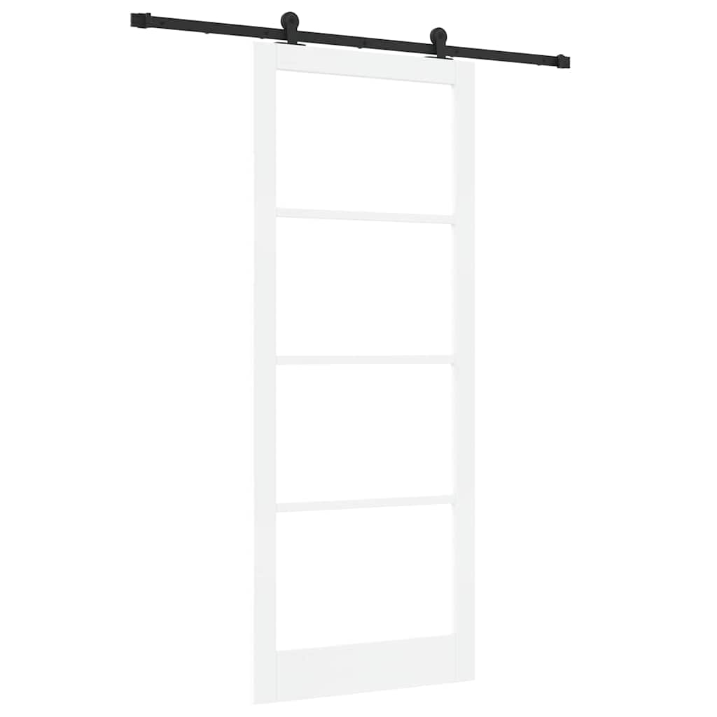 Porta scorrevole ORKDAL Bianco e Nero 93 x 232 cm | homemem39