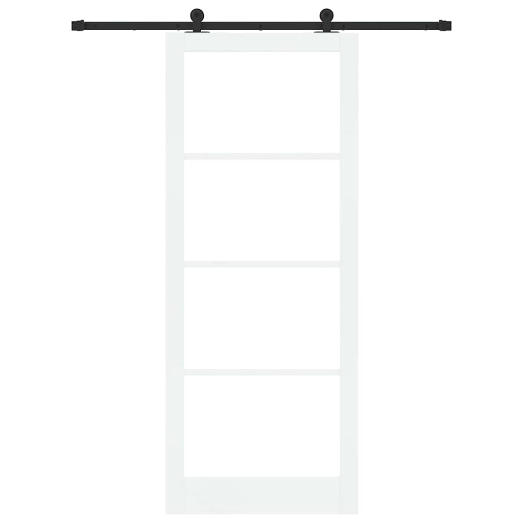 Porta scorrevole ORKDAL Bianco e Nero 93 x 232 cm | homemem39