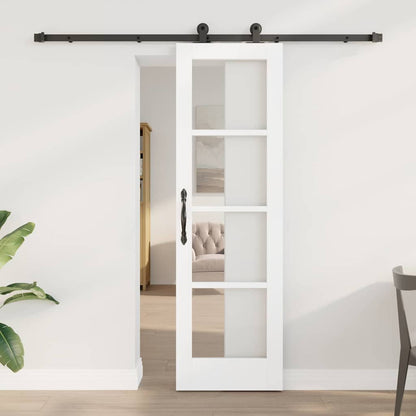 Porta scorrevole ORKDAL Bianco e Nero 61 x 198,5 cm | homemem39