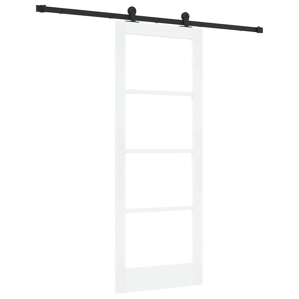 Porta Scorrevole ORKDAL Bianco 78 x 202 cm Legno e metallo