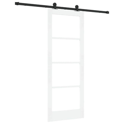 Porta Scorrevole ORKDAL Bianco 78 x 202 cm Legno e metallo