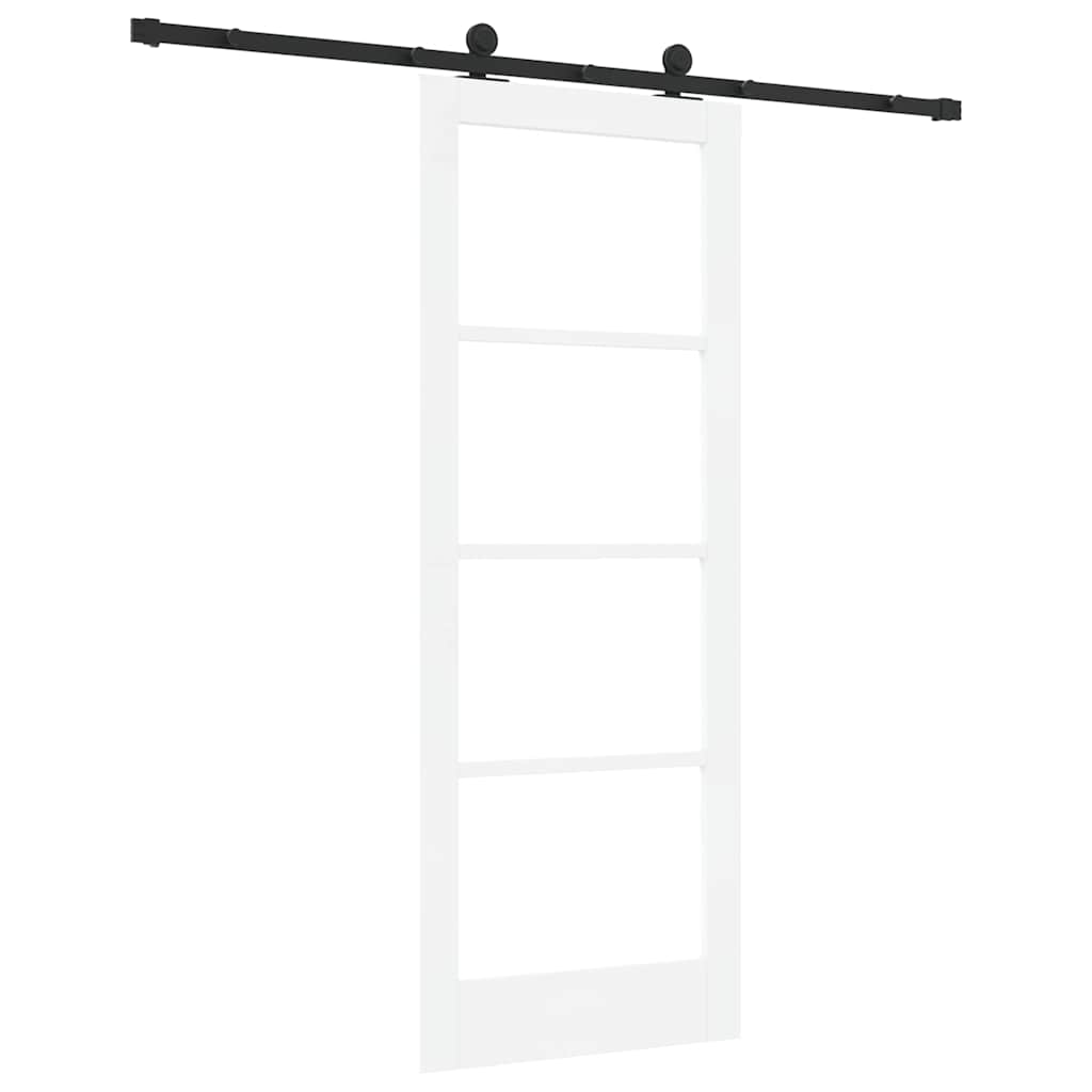 Porta Scorrevole ORKDAL Bianco 78 x 202 cm Legno e metallo