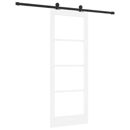 Porta Scorrevole ORKDAL Bianco 78 x 202 cm Legno e metallo