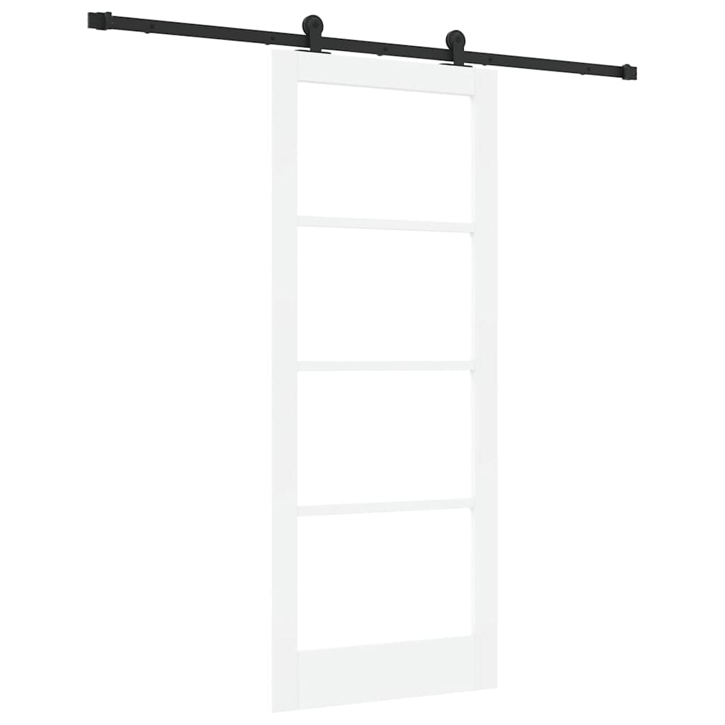 Porta scorrevole ORKDAL Bianco e Nero 83 x 202 cm | homemem39