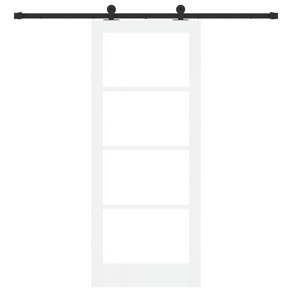 Porta scorrevole ORKDAL Bianco e Nero 83 x 202 cm | homemem39