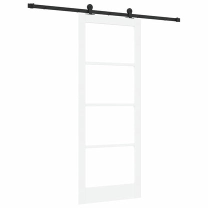 Porta scorrevole ORKDAL Bianco e Nero 83 x 211 cm | homemem39