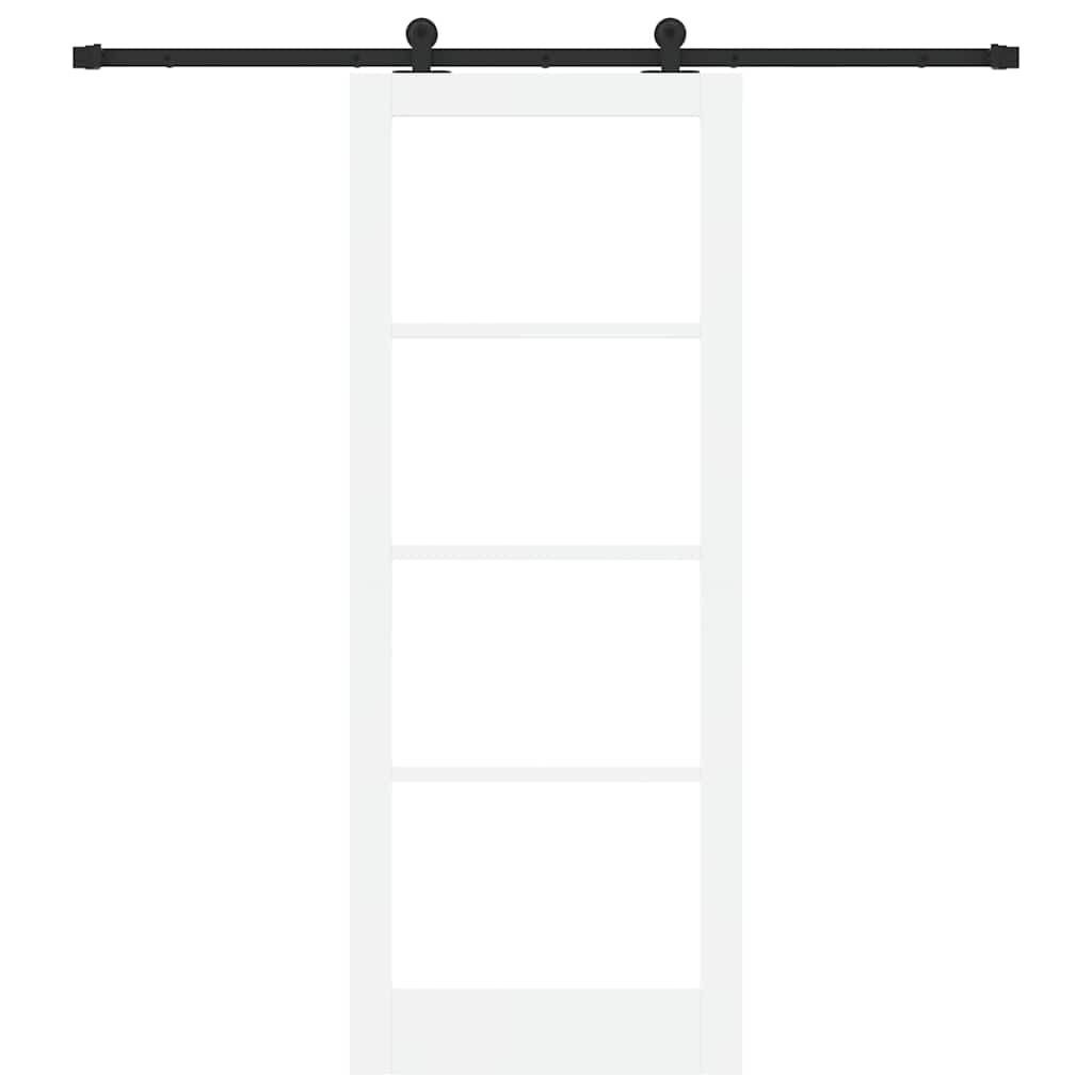 Porta scorrevole ORKDAL Bianco e Nero 83 x 211 cm | homemem39