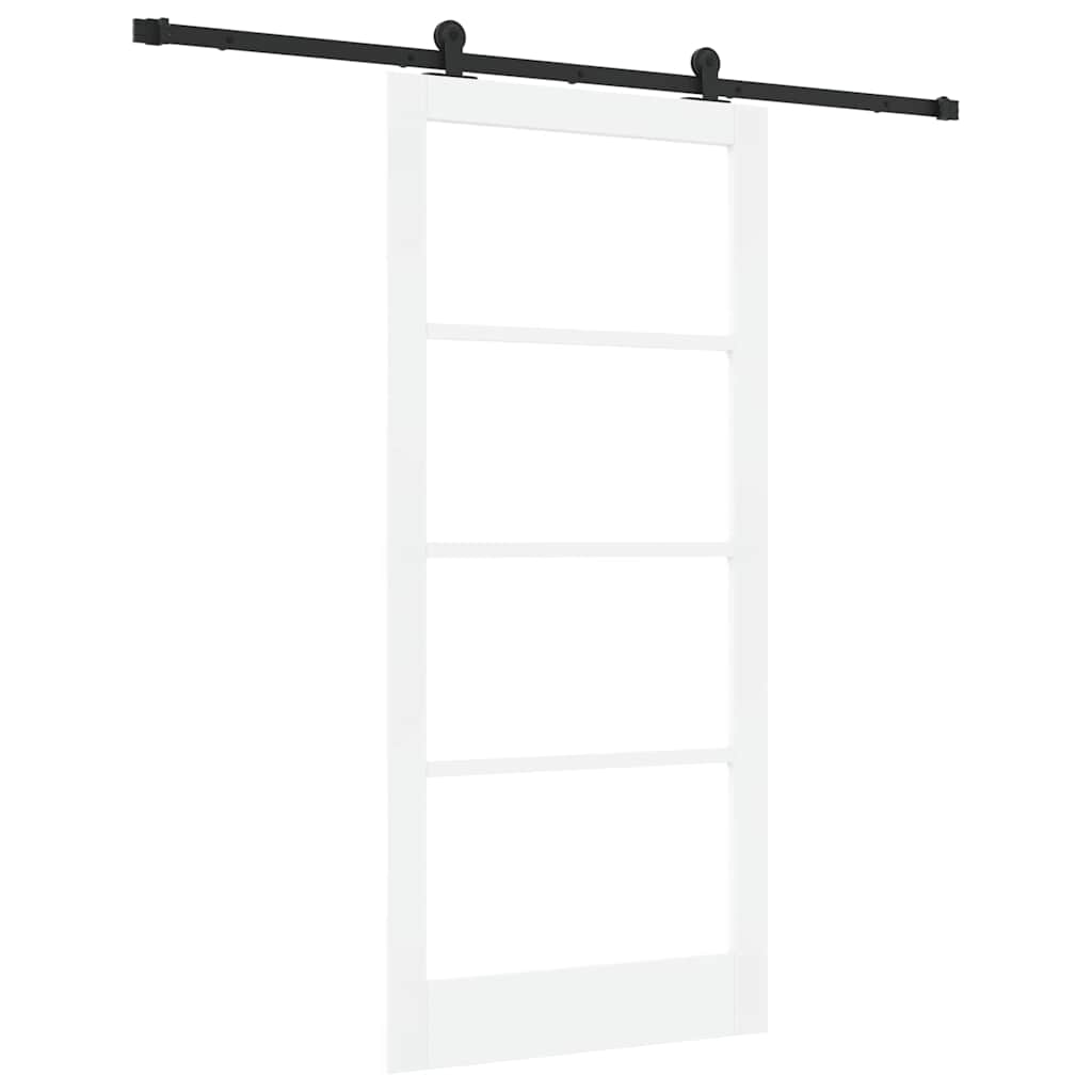 Porta scorrevole ORKDAL Bianco e Nero 93 x 202 cm | homemem39