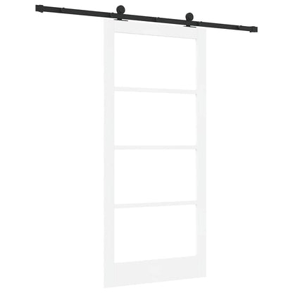Porta scorrevole ORKDAL Bianco e Nero 93 x 202 cm | homemem39