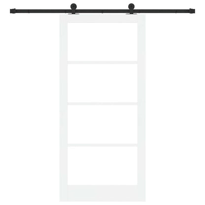 Porta scorrevole ORKDAL Bianco e Nero 93 x 202 cm | homemem39