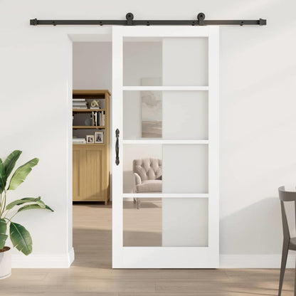 Porta scorrevole ORKDAL Bianco e Nero 93 x 211 cm | homemem39