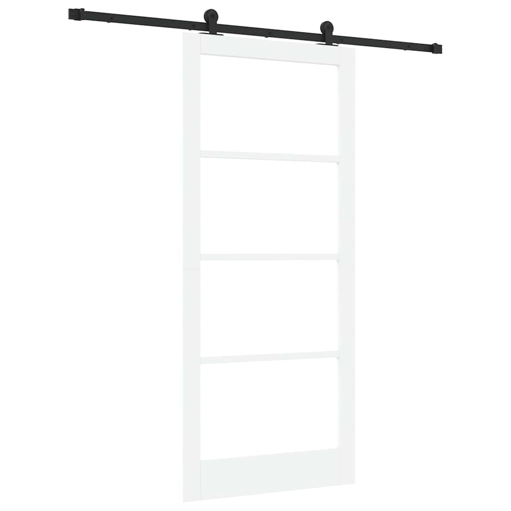Porta scorrevole ORKDAL Bianco e Nero 93 x 211 cm | homemem39