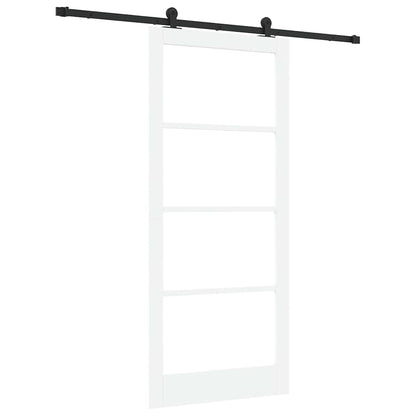 Porta scorrevole ORKDAL Bianco e Nero 93 x 211 cm | homemem39