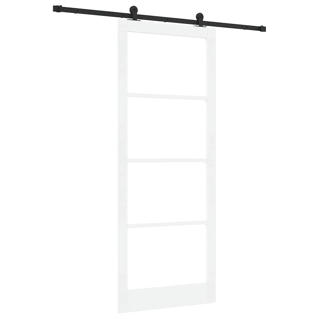Porta scorrevole ORKDAL Bianco e Nero 93 x 232 cm | homemem39