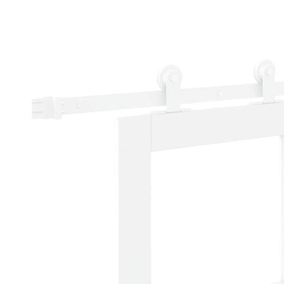 Porta Scorrevole ORKDAL Bianco 78 x 202 cm Legno e metallo