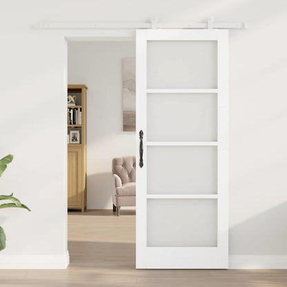 Porta Scorrevole ORKDAL Bianco 78 x 202 cm Legno e metallo