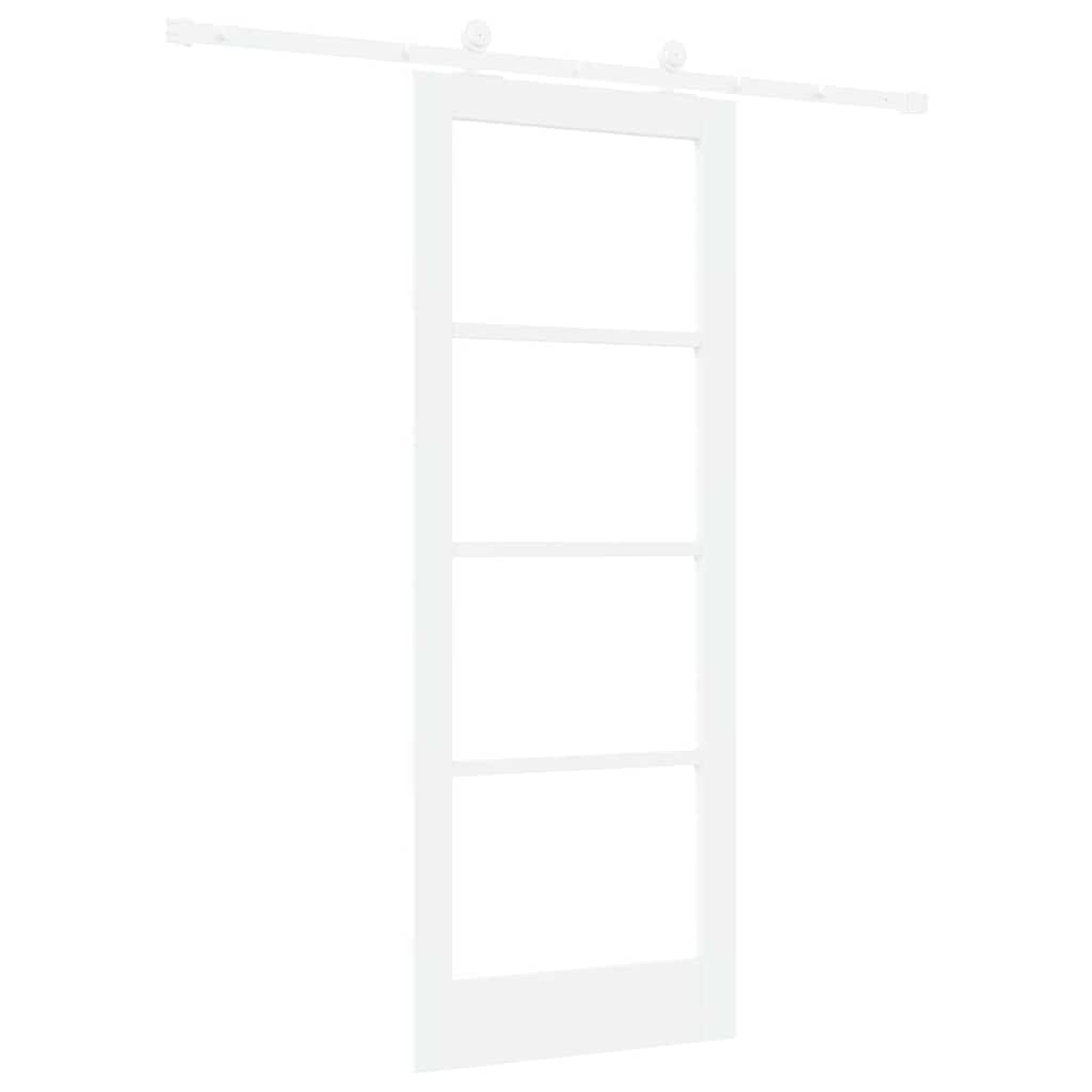 Porta Scorrevole ORKDAL Bianco 78 x 202 cm Legno e metallo