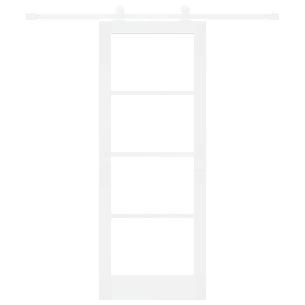 Porta Scorrevole ORKDAL Bianco 78 x 202 cm Legno e metallo