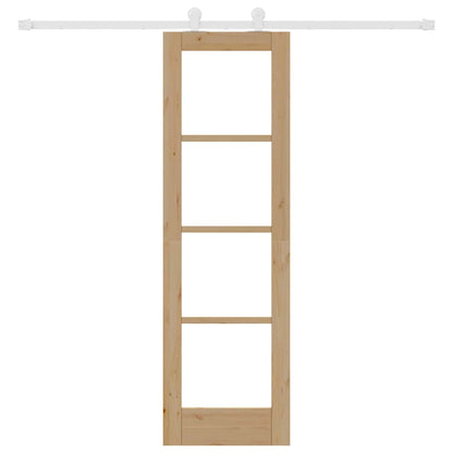 Porta Scorrevole ORKDAL Marrone 61 x 198.5 cm Legno e metallo