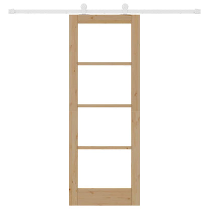 Porta Scorrevole ORKDAL Marrone 73.5 x 198.5 cm Legno e metallo