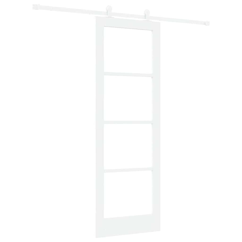 Porta Scorrevole ORKDAL Bianco 73.5 x 211 cm Legno e metallo