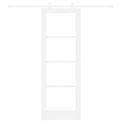 Porta Scorrevole ORKDAL Bianco 73.5 x 211 cm Legno e metallo