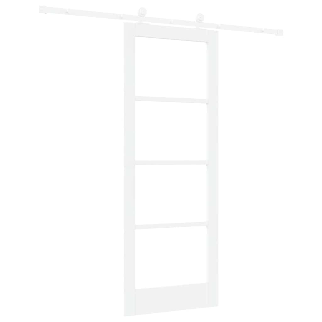 Porta Scorrevole ORKDAL Bianco 78 x 202 cm Legno e metallo