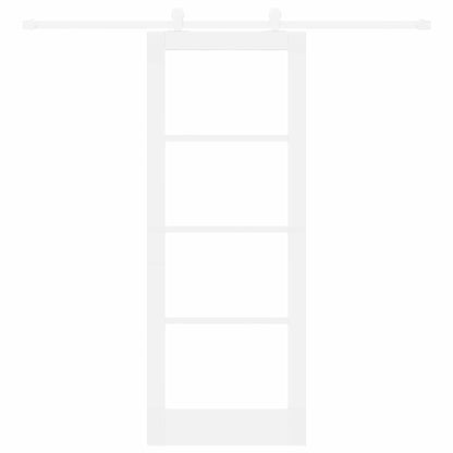 Porta Scorrevole ORKDAL Bianco 78 x 202 cm Legno e metallo