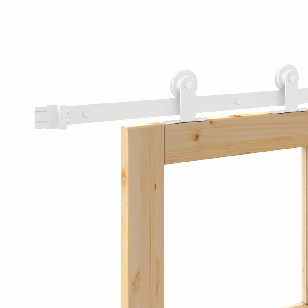 Porta Scorrevole ORKDAL Marrone 78 x 232 cm Legno e metallo