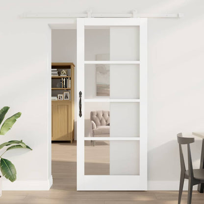 Porta Scorrevole ORKDAL Bianco 86 x 211 cm Legno e metallo
