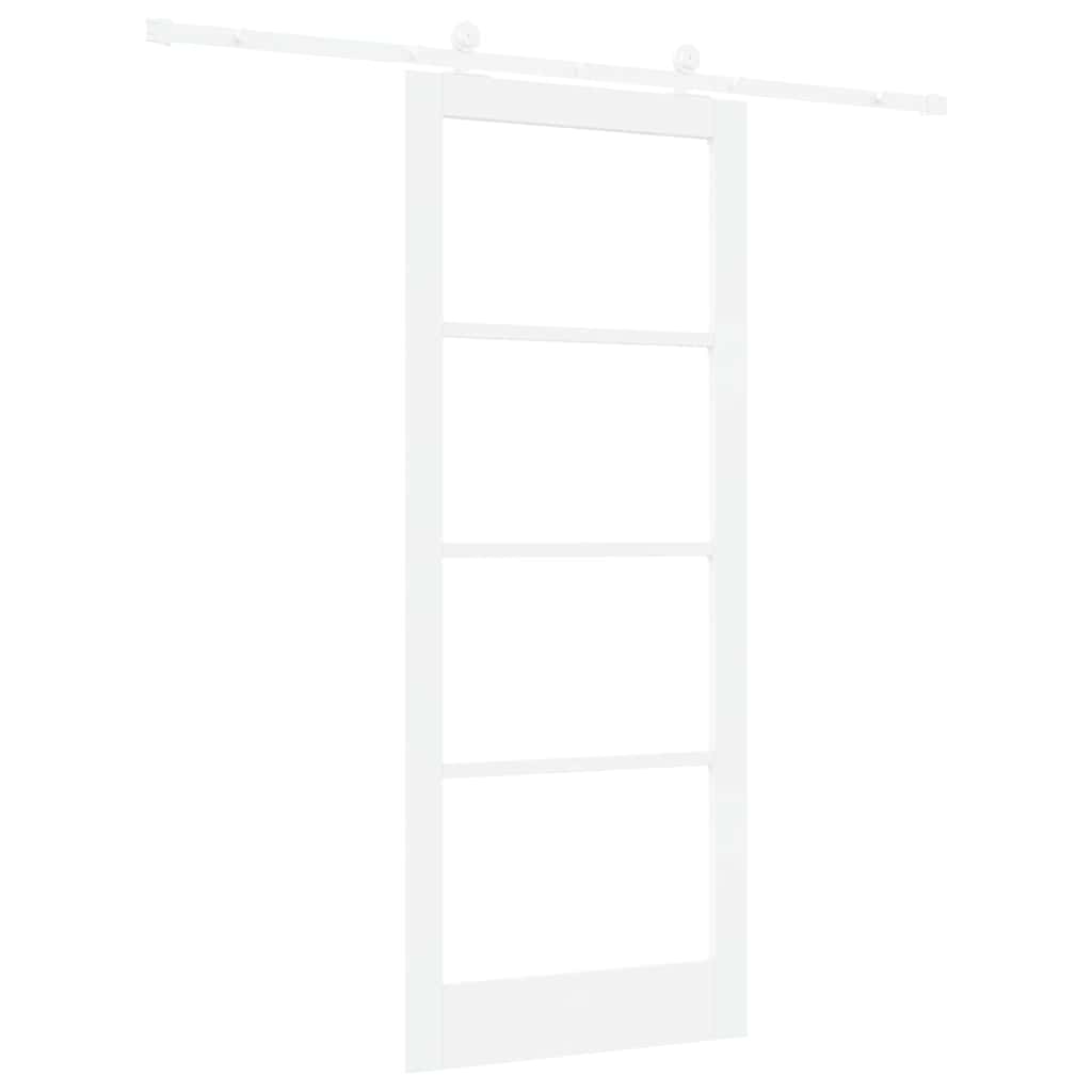 Porta Scorrevole ORKDAL Bianco 86 x 211 cm Legno e metallo