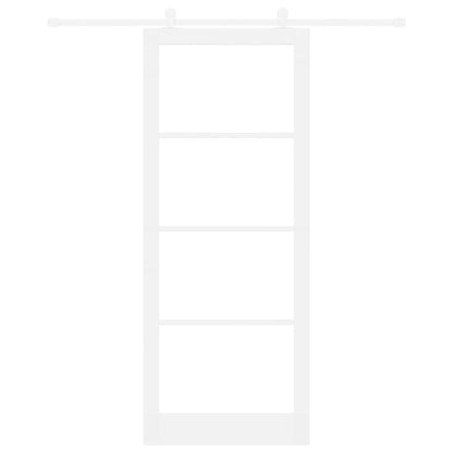 Porta Scorrevole ORKDAL Bianco 93 x 232 cm Legno e metallo