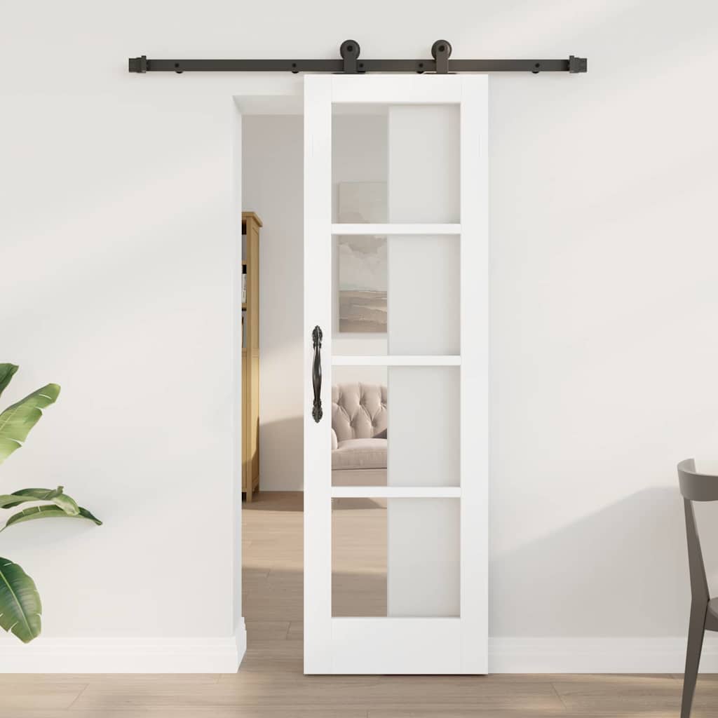 Porta Scorrevole ORKDAL Bianco 61 x 198.5 cm Legno e metallo