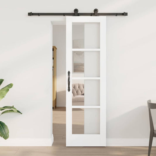 Porta Scorrevole ORKDAL Bianco 61 x 198.5 cm Legno e metallo