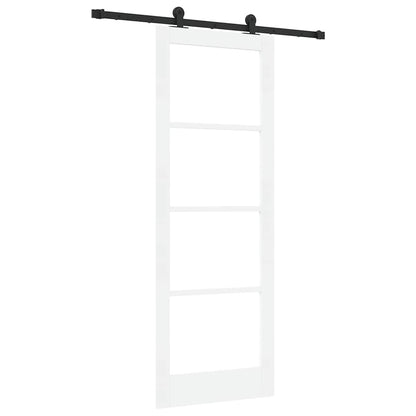 Porta Scorrevole ORKDAL Bianco 78 x 211 cm Legno e metallo