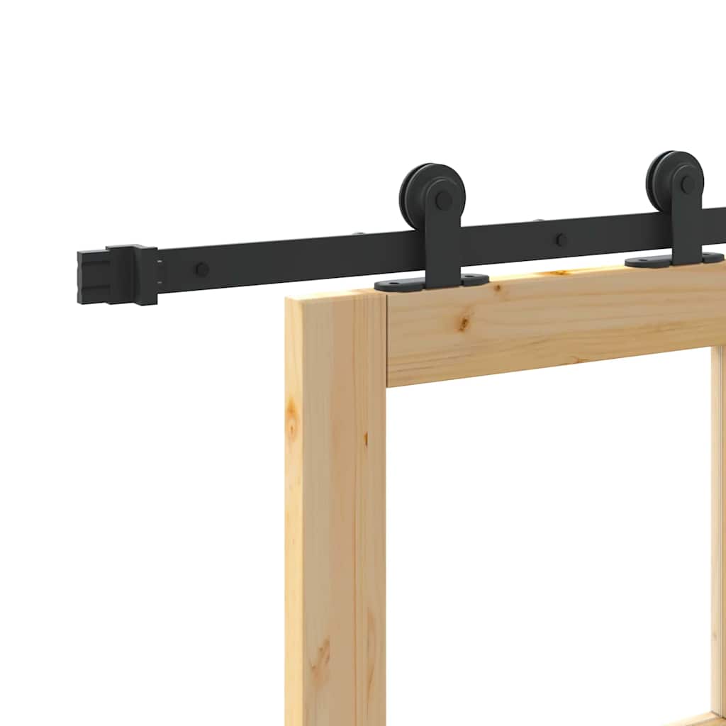 Porta Scorrevole ORKDAL Marrone 86 x 211 cm Legno e metallo