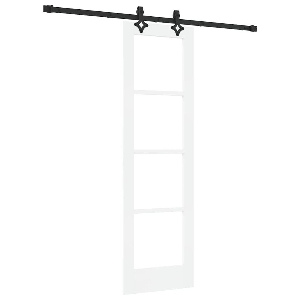 Porta scorrevole ORKDAL Bianco e Nero 61 x 198,5 cm | homemem39
