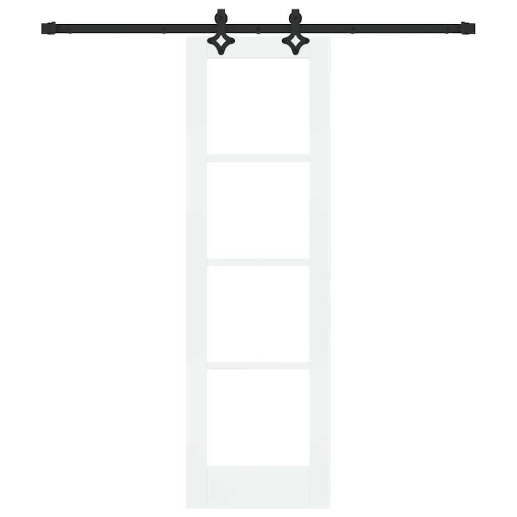 Porta scorrevole ORKDAL Bianco e Nero 61 x 198,5 cm | homemem39