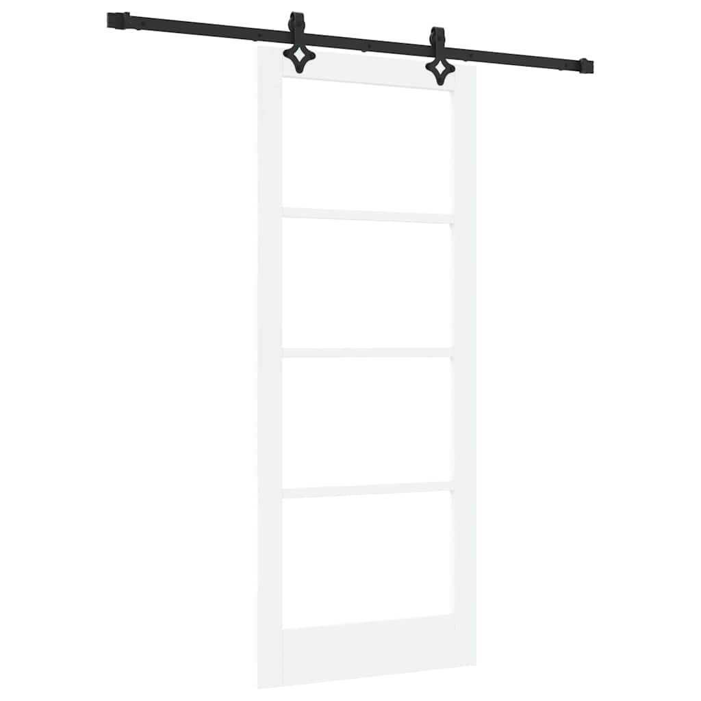 Porta scorrevole ORKDAL Bianco e Nero 83 x 202 cm | homemem39