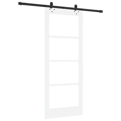 Porta scorrevole ORKDAL Bianco e Nero 83 x 202 cm | homemem39