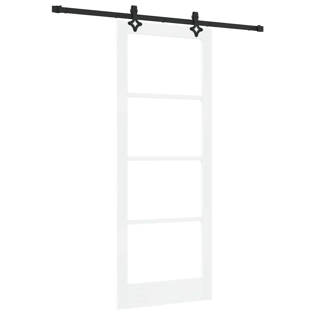 Porta scorrevole ORKDAL Bianco e Nero 83 x 211 cm | homemem39