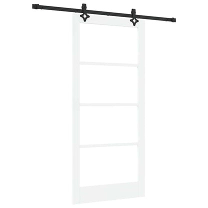 Porta scorrevole ORKDAL Bianco e Nero 93 x 202 cm | homemem39