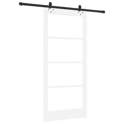 Porta scorrevole ORKDAL Bianco e Nero 93 x 202 cm | homemem39