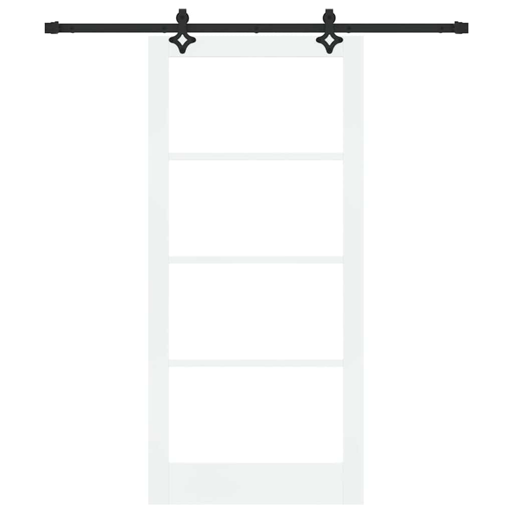 Porta scorrevole ORKDAL Bianco e Nero 93 x 202 cm | homemem39