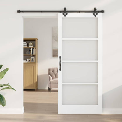 Porta scorrevole ORKDAL Bianco e Nero 93 x 211 cm | homemem39