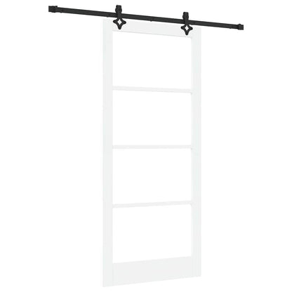 Porta scorrevole ORKDAL Bianco e Nero 93 x 211 cm | homemem39