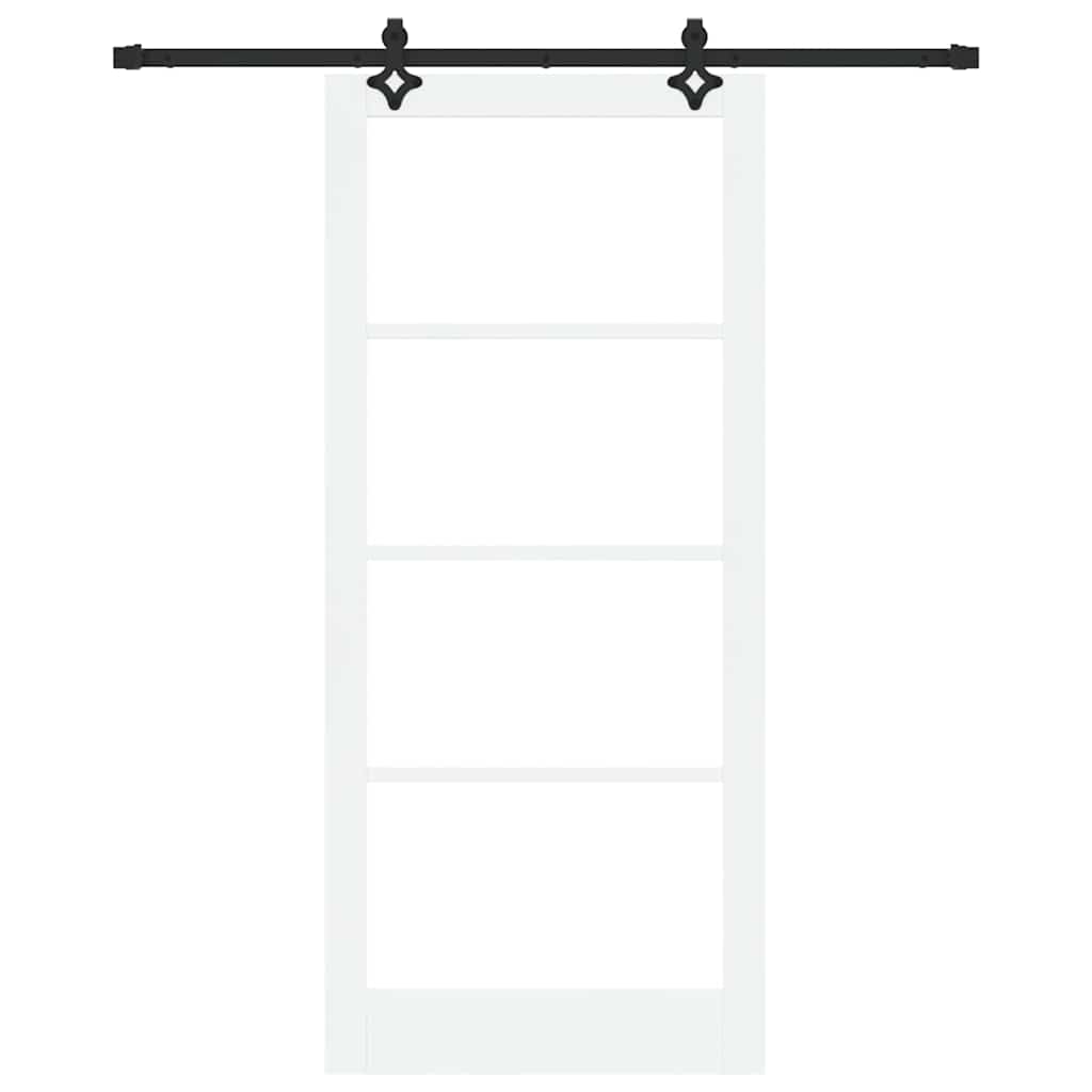 Porta scorrevole ORKDAL Bianco e Nero 93 x 211 cm | homemem39